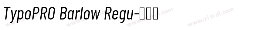 TypoPRO Barlow Regu字体转换